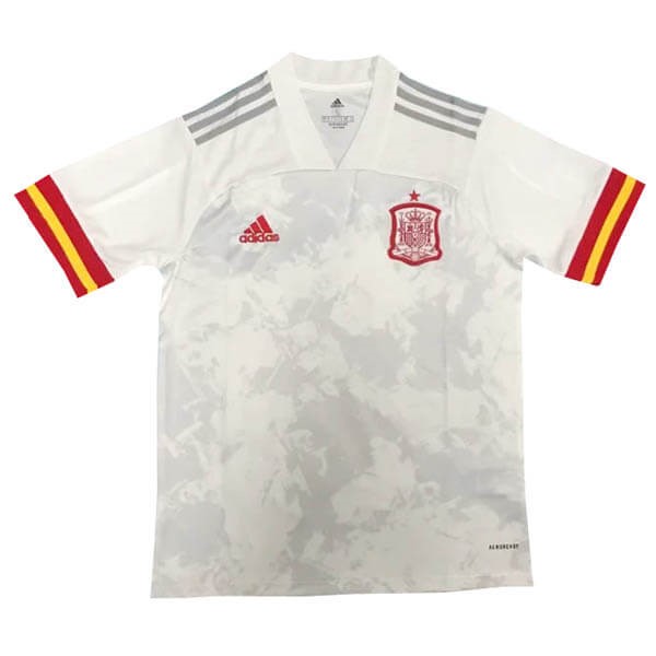 Thailande Maillot Football Espagne Exterieur 2020 Blanc